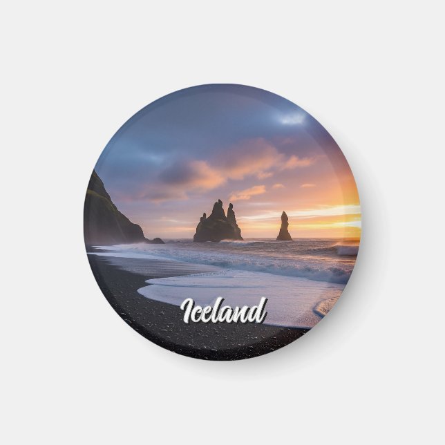 Imã Reynisdrangar Islândia Viagem (Frente)
