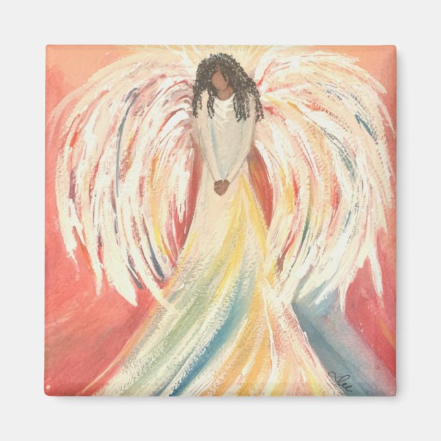 Imã Rezando anjo 2 Polegadas (Frente)