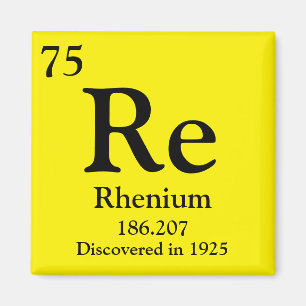 Imã Rhenium Mesa periódica