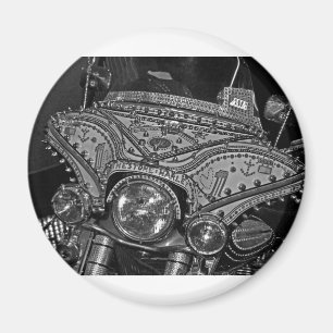 Imã Rhinestone Harley em bw