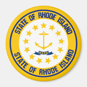 Imã Rhode Island Round Emblem