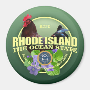Imã Rhode Island State Bird & Flower