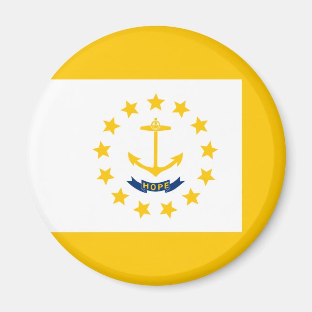 Imã Rhode Island State Flag Design (Frente)