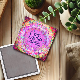 Imã "Ria da mesma língua" Inspirivity Magnet