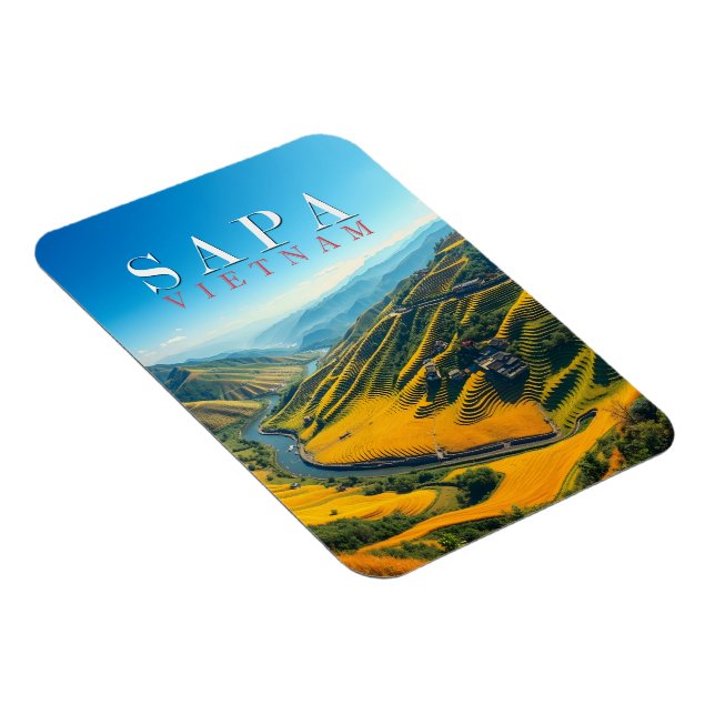 Ímã Rice fields in Sapa, Vietnam  (Lado Direito)