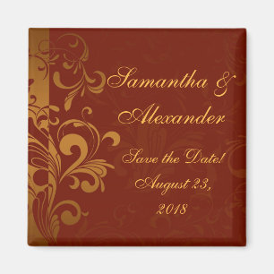 Imã Rich Brick Red e Dourada espiral reversa