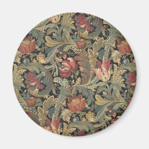 Imã Rich Floral Tapeçaria Brocade Antique Clássica