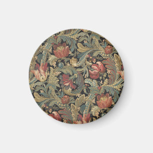 Imã Rich Floral Tapeçaria Brocade Antique Clássica