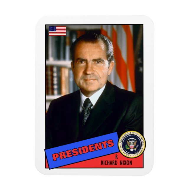 Ímã Richard Nixon Baseball Card (Vertical)
