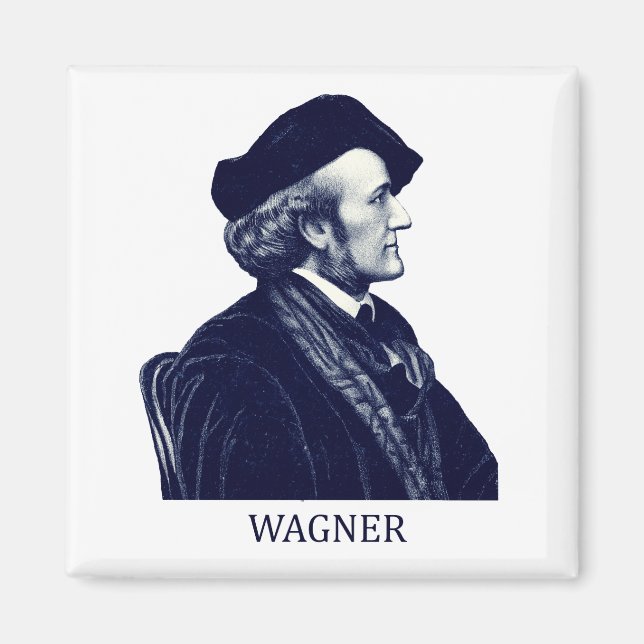 Imã Richard Wagner, azul (Frente)