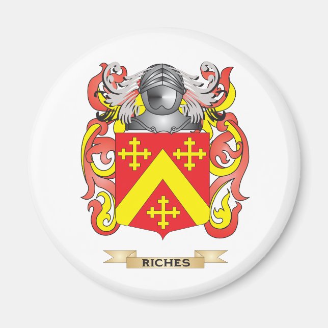 Imã Riches Casaco de Braços (Crest Familiar) (Frente)