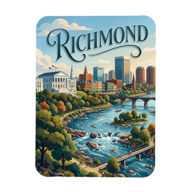 Ímã Richmond, Virgínia (Vertical)
