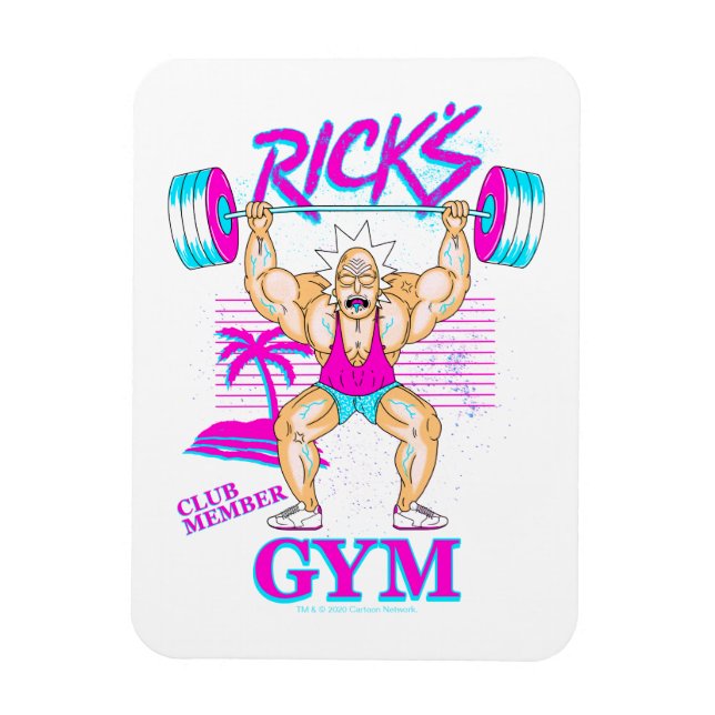 Ímã RICK AND MORTY™ | Rick's Gym Club Member (Vertical)