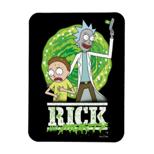 Ímã RICK AND MORTY™ Salpico Verde