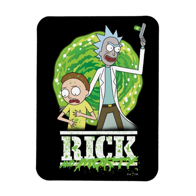 Ímã RICK AND MORTY™ | Salpico Verde (Vertical)
