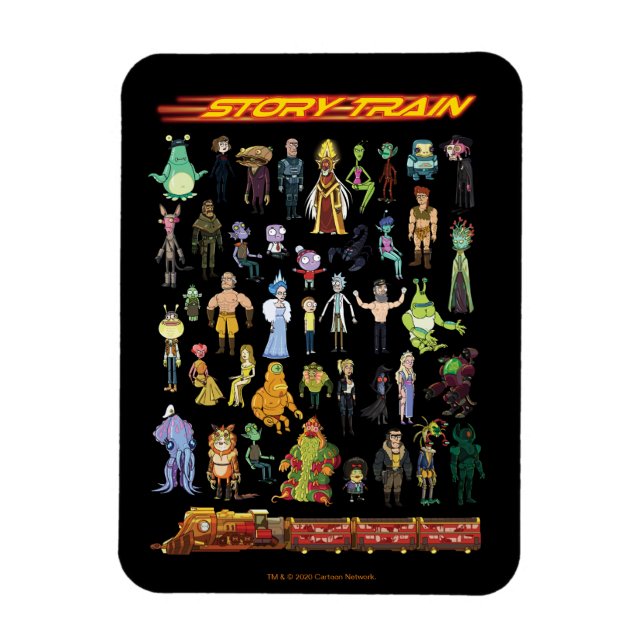 Ímã RICK E MORTY™ | Comboio (Vertical)