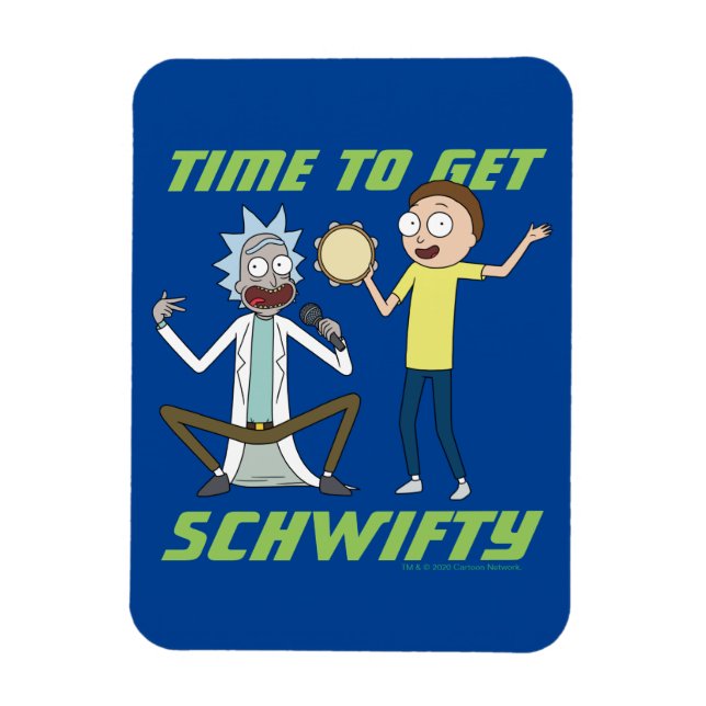Ímã RICK E MORTY™ | Hora De Obter O Schwifty (Vertical)