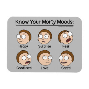Ímã RICK E MORTY™ Moods de Morty