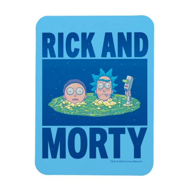 Ímã RICK E MORTY™ | Pequim Através Do Portal (Vertical)