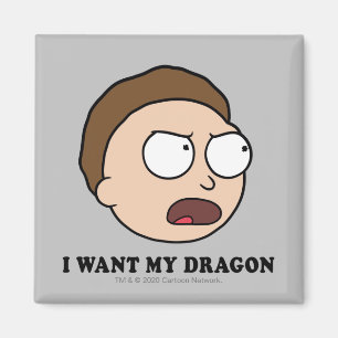 Imã RICK E MORTY™ Quero Meu Dragão