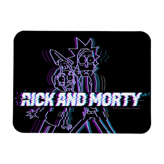 Ímã RICK E MORTY™ | Rick E Morty Com Perturbações (Horizontal)