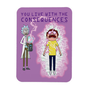 Ímã RICK E MORTY™   Vive Com As Consequências