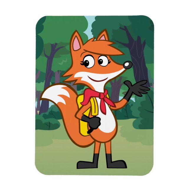 Ímã Rick Ranger | Escarlett Fox Waving (Vertical)