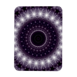 Ímã Rico Delicar Lace redondo preto e branco