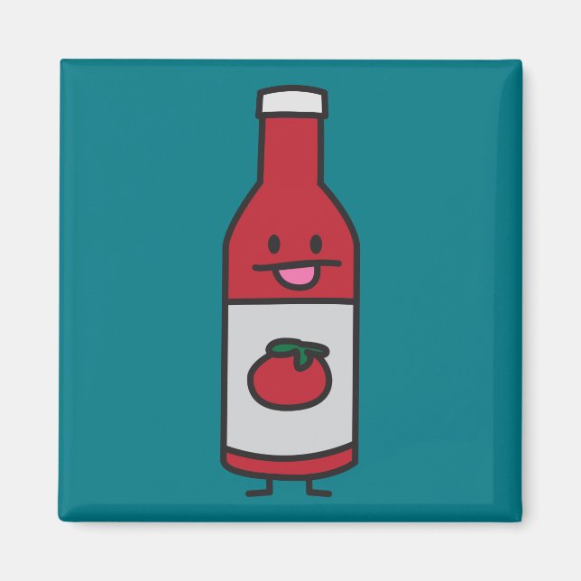 Imã Rico do condimento da mesa do molho de tomate da (Frente)
