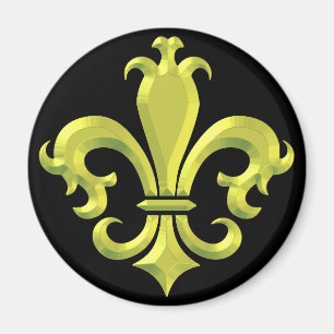 Imã Rico Fleur de LIs Dourado Nova Orleans
