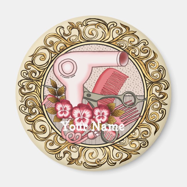 Imã Rico Rosa Pansy Beauticista (Frente)