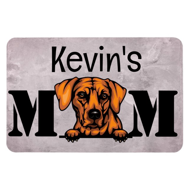 Ímã Ridgeback Ridgeback Personalizou a mãe (Horizontal)