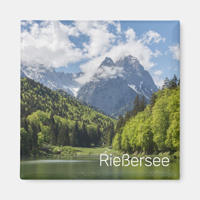 Imã Riessersee Alps Garmisch Partenkirchen Bavaria (Frente)