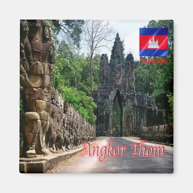 Imã Rif. KH Cambodja, Angkor Thom, Portão Sul, Fecho (Frente)