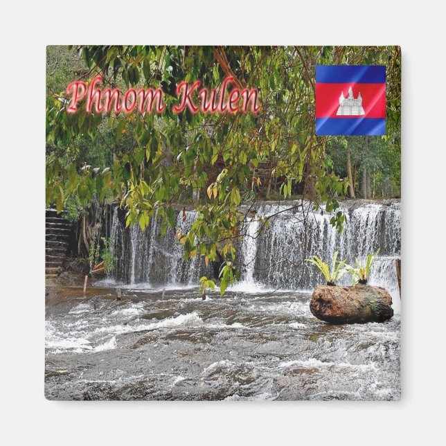 Imã Rif. KH Cambodja - Cascata em Phnom Kulen (Frente)