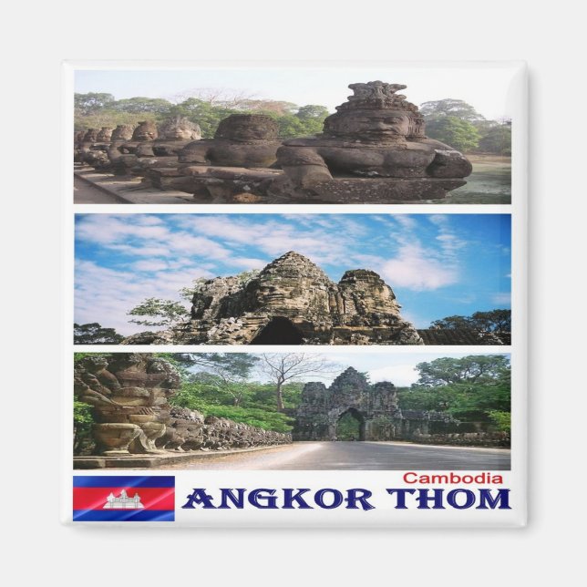 Imã Rif. KH Camboja, Angkor Thom, Cordilheira (Frente)