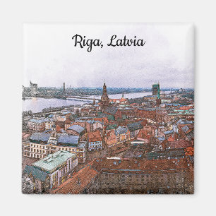 Imã Riga, visão do Panorama da Letónia