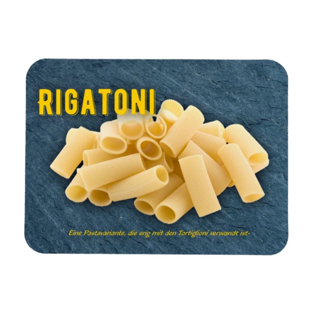 Ímã Rigatoni al Forno Italienisches Restaurante Rezept (Horizontal)