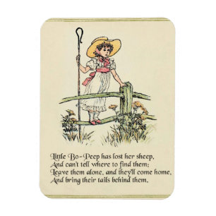 Ímã Rima Infantil Little Bo Peep