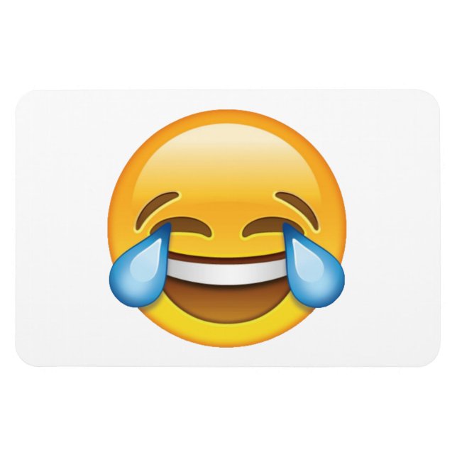 Ímã Rindo de Lágrimas de Choro de Joy emoji (Horizontal)