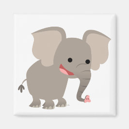 Imã Rindo do magnata elefante de desenho animado