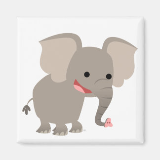 Imã Rindo do magnata elefante de desenho animado