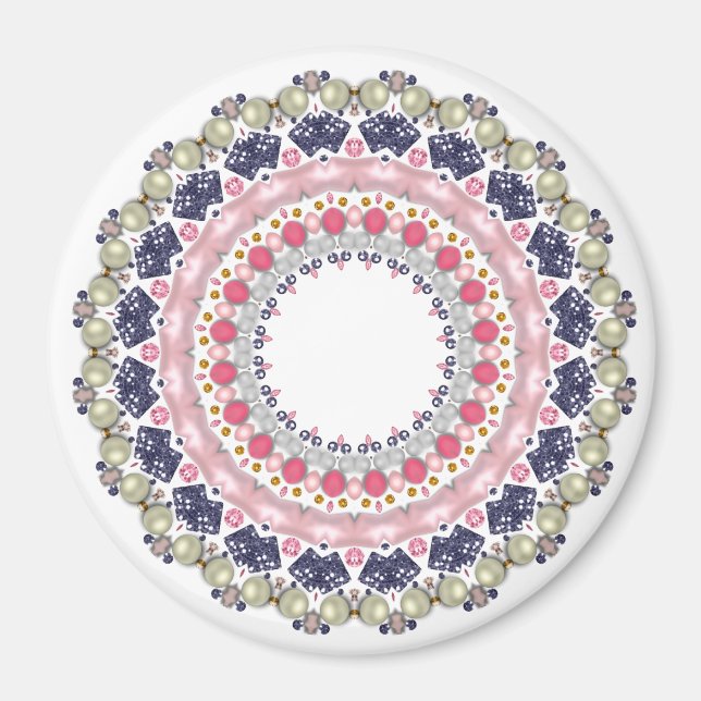 Imã Rinestones, sequências, confete (Frente)