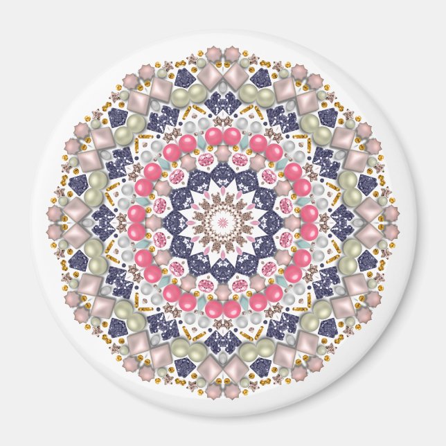 Imã Rinestones, sequências, confete (Frente)