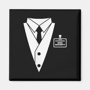 Imã Ring Bearer Tuxedo Tux Suit Figurino De Casamento