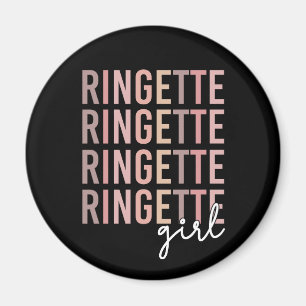 Imã Ringette Girl Presentes para jogador de ponta
