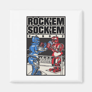 Imã Ringue de Boxe dos Rock em Sock em Robots