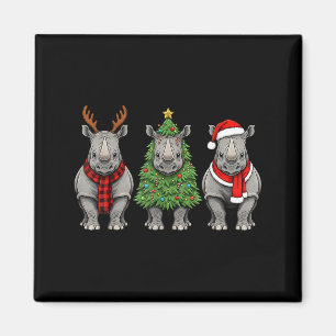 Imã Rinoceronte Natal Retro Papai Noel Rena Safari Ani