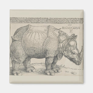 Imã Rinoceronte, Woodcut por Albrecht Durer