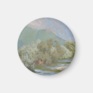 Imã Rio Aniene Paisagem Art Nouveau Deslumbrante